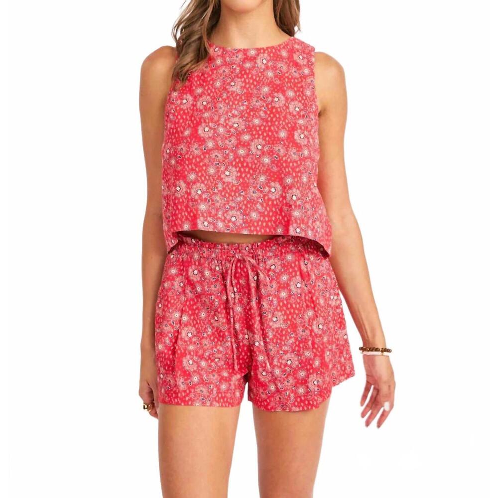 NEW SADIE & SAGE firecracker top in red